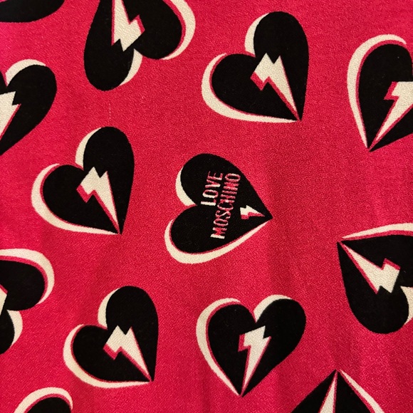 LOVE MOSCHINO Graphic Heart Dress size 4 - Picture 10 of 12
